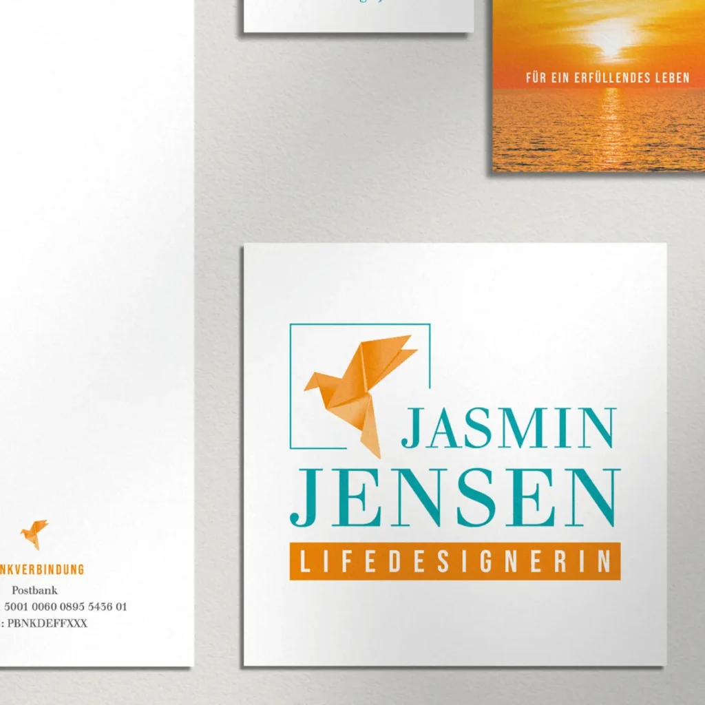 Lifedesign Jensen · Logo, Briefbogen und Visitenkarte