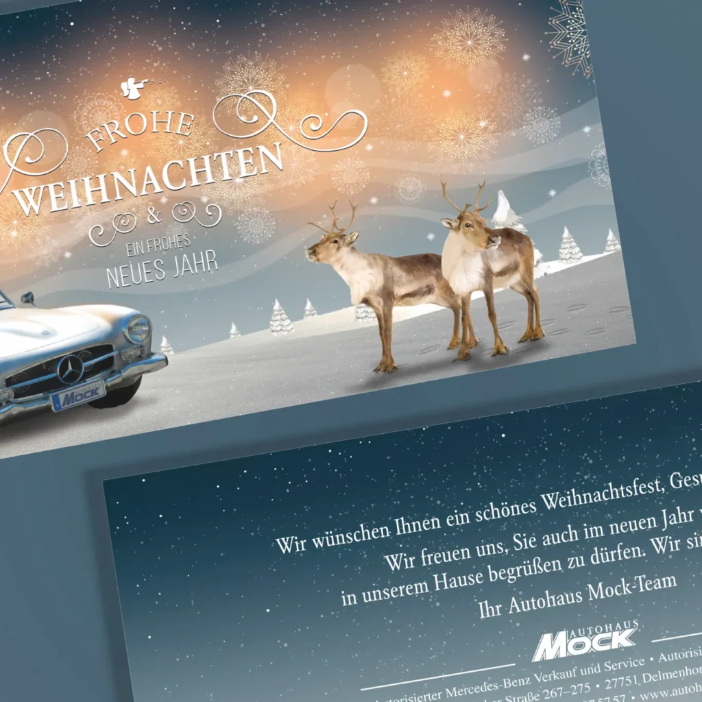 Mercedes Mock · Weihnachtskarte