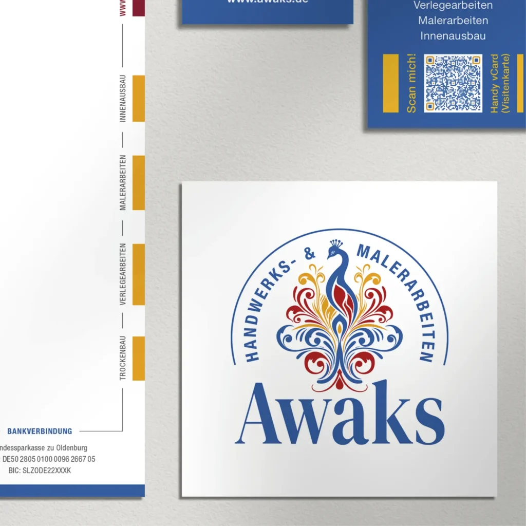 Awaks · Logo, Briefbogen und Visitenkarte