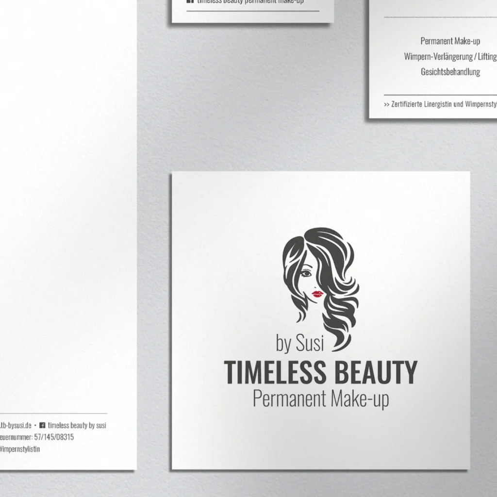 Timeless Beauty · Logo, Briefbogen und Visitenkarte